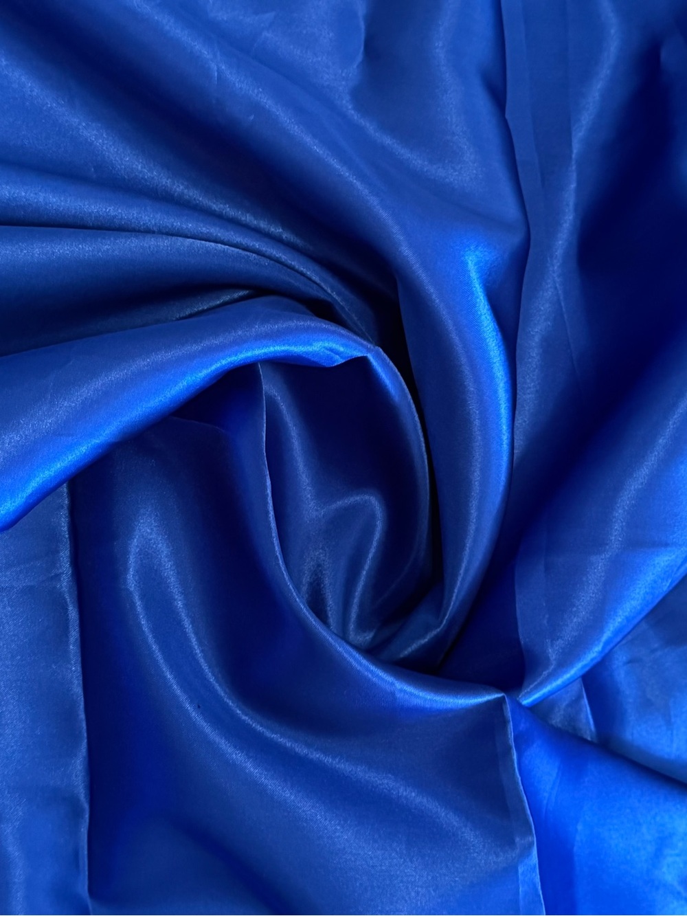 Solid Blue Satin Fabric